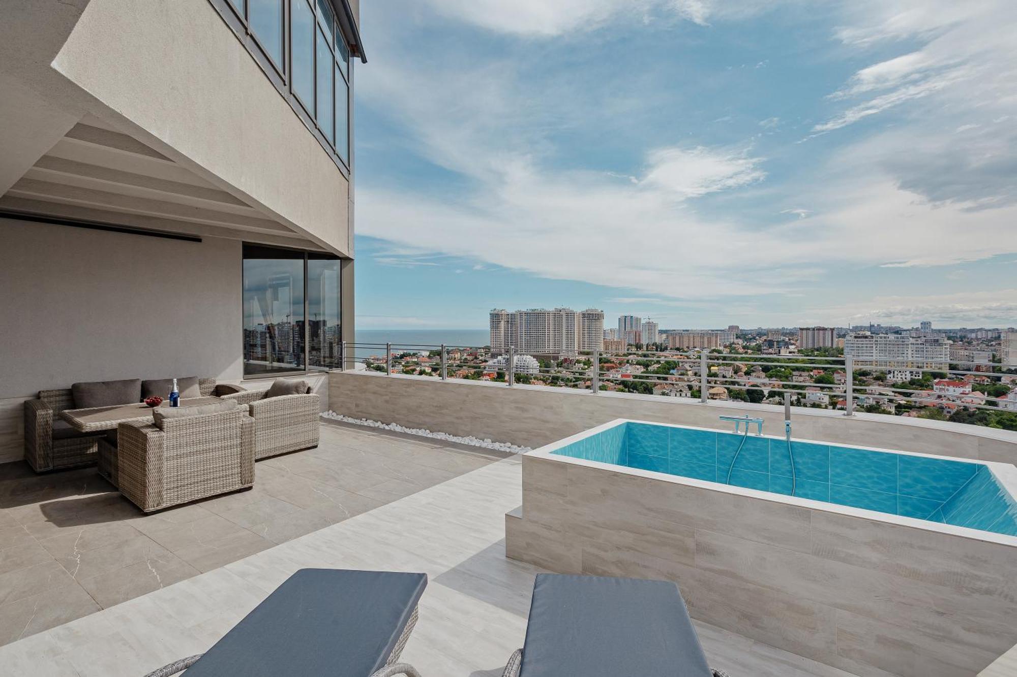 Plaza Arcadia Apartments Odesa Habitación foto